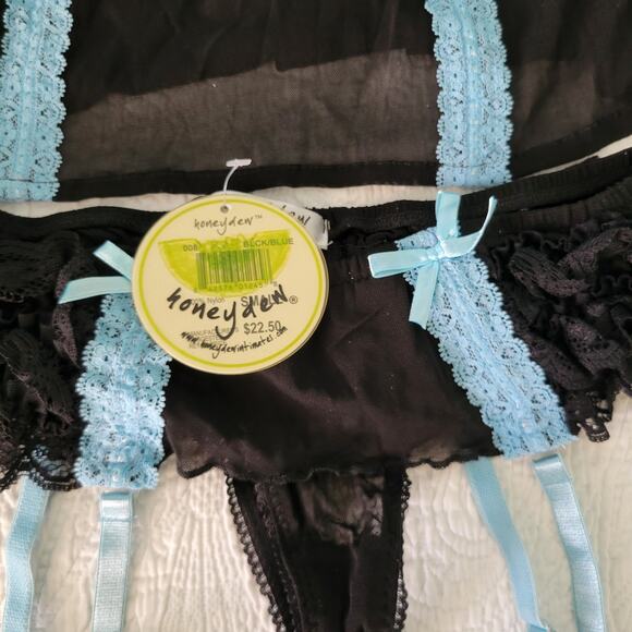 VTG Coquette Y2K Fairy Babydoll Honey Dew Cami Mesh Set Unicorn - Picture 9 of 10